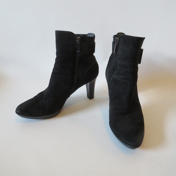 AQUATALIA Shoes - VERA GOMMA SUEDE ZIP-UP PLATFORM ANKLE BOOTIES 8 *